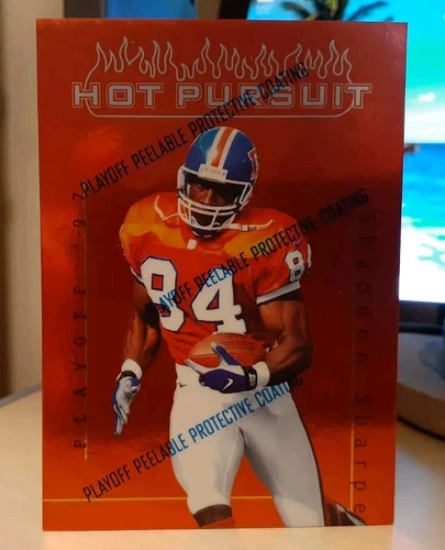 1997 Playoff First & Ten *Hot Pursuit* Shannon Sharpe #22 DENVER BRONCOS