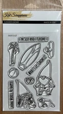 Kat Scrappiness Summer Gnomes Stamp Set