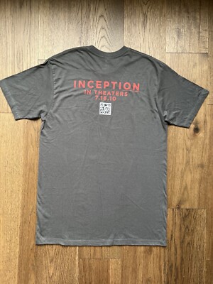 INCEPTION (2010) Official DiCaprio Movie Promo T-Shirt Medium AAA  
