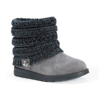 Muk Luks Ankle Boots With Sweater Knit Cuff - Charcoal Gray - Size 8 on sale Muk Luks Ankle Boots With Sweater Knit Cuff - Charcoal Gray - Size 8 on sale