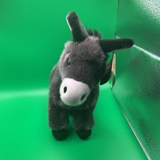 Donkey Foal Plush Aurora - Miyoni Tots - 11-12 Stuffed Animal Tags On Realistic