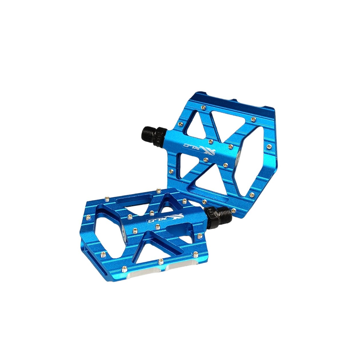 Pedale Bmx/freeride Pm-m12 Azzurro alluminio XLC Pedali bici BMX