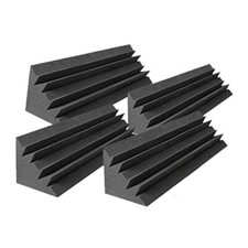 4 Pcs Panneaux Acoustiques Studio Mousse Insonorisée Acoustique, Traitement Sonore Basse Piège