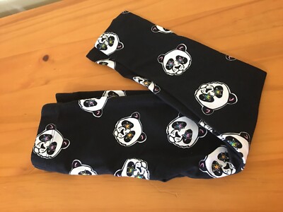 NWT OshKosh Girls Leggings Black Panda 4,12,14