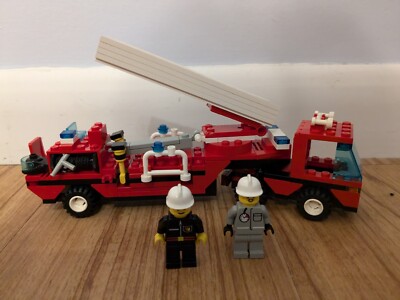 Vintage LEGO Classic Town Fire: 6340 Hook & Ladder 100% Complete w/Minifigures