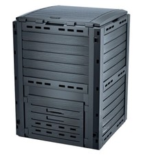 Kunststoff Kompostierer anthrazit - 280 L - Garten Abfall Bio Müll Komposter