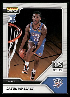 2023-24 Panini Instant Cason Wallace RPS FIRST LOOK 1/229 SP Thunder #RPS-10 RC