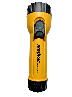   New Rayovac Industrial 2-Cell Yellow Flashlight   Durable & Reliable! Camping