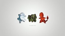 Pokemon pokmon video games minimalism game art simple Pad Gaming Mat Desk