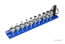 STUBBY METRIC HEX SOCKET DRIVER BITS – 10-pc set – VIM Tools – automotive tool