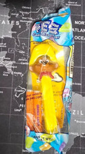 SPEEDY GONZALES PEZ Dispenser Warner Brothers Looney Tunes Vintage Yellow NIP
