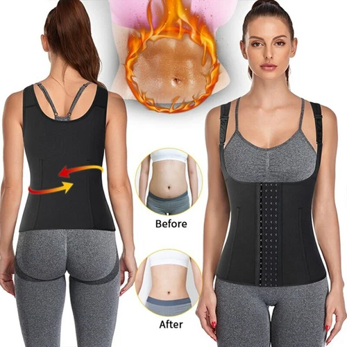 Mujeres Más Delgado Body Modelador Entrenador de Cintura Bajo el Busto Cincher Corsé Chaleco Prendas con Forma - Imagen 9 de 22