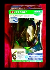 Dolfino Frontier All-in-one Full Face Snorkel Mask Adult Large/XL works W GoPro