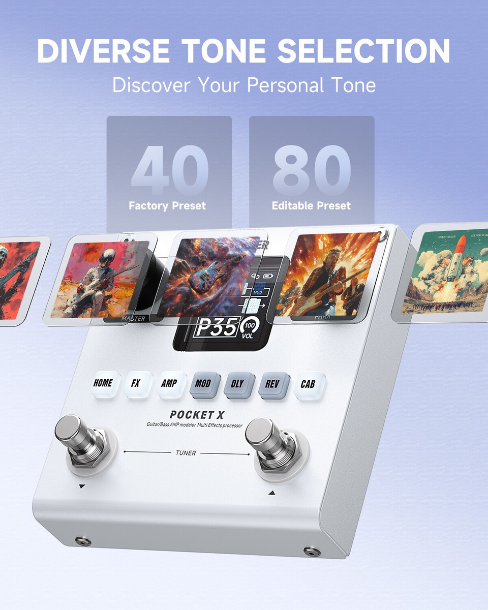 ギター DONNER POCKET X Amazon.com: Donner Pocket-X Multi Effects Guitar Pedal