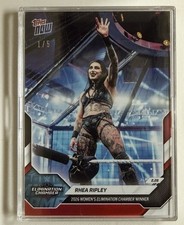 2026 Topps Now WWE Rhea Rhipley Elimination Chamber #25 Red Parallel #d 1/5