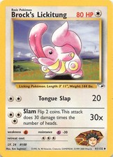 Brock's Lickitung 41/132 Uncommon Gym Heroes Pokemon Unlimited Moderately Played on eBay