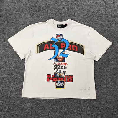 Paly Hollywood All Pro Tee 'White' Cotton Men's Short Sleeve T