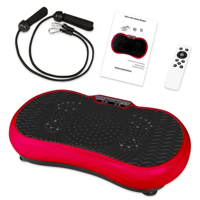 CORADOMA Vibrationsplatte Vibrationsboard Rüttelplatte mit Bluetooth Training Fitness
