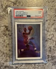 1990-91 NBA Hoops - Art Card Team Checklist Michael Jordan #358