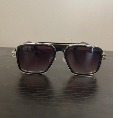 DITA LXN-EVO Shield Oversized Black Sunglasses Purple Lenses