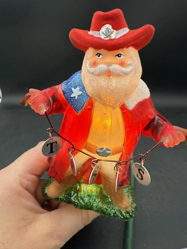 Texas Santa Cowboy Plug-In Night Light C7 7W Holiday Christmas ZX280205 Decor - Image 2 of 4