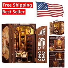 Enchanting DIY Book Nook Kit - Miniature House with LED Light for Teens  Adults