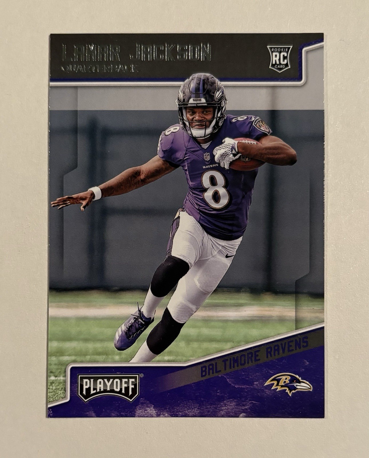2018 Panini Playoff Football #212 Lamar Jackson Rookie Card RC Ravens
