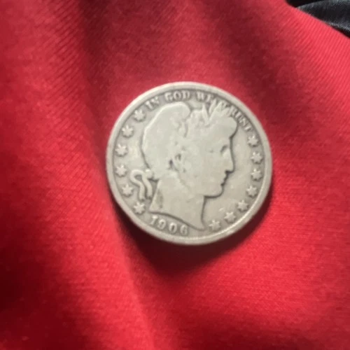 1906 Barber Half Dollar Silver 50C Circulated US Coin