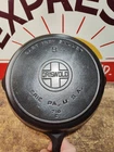 "Fully Restored" GRISWOLD CAST IRON #9  SKILLET Large Logo 11" Seasoned  Flat
