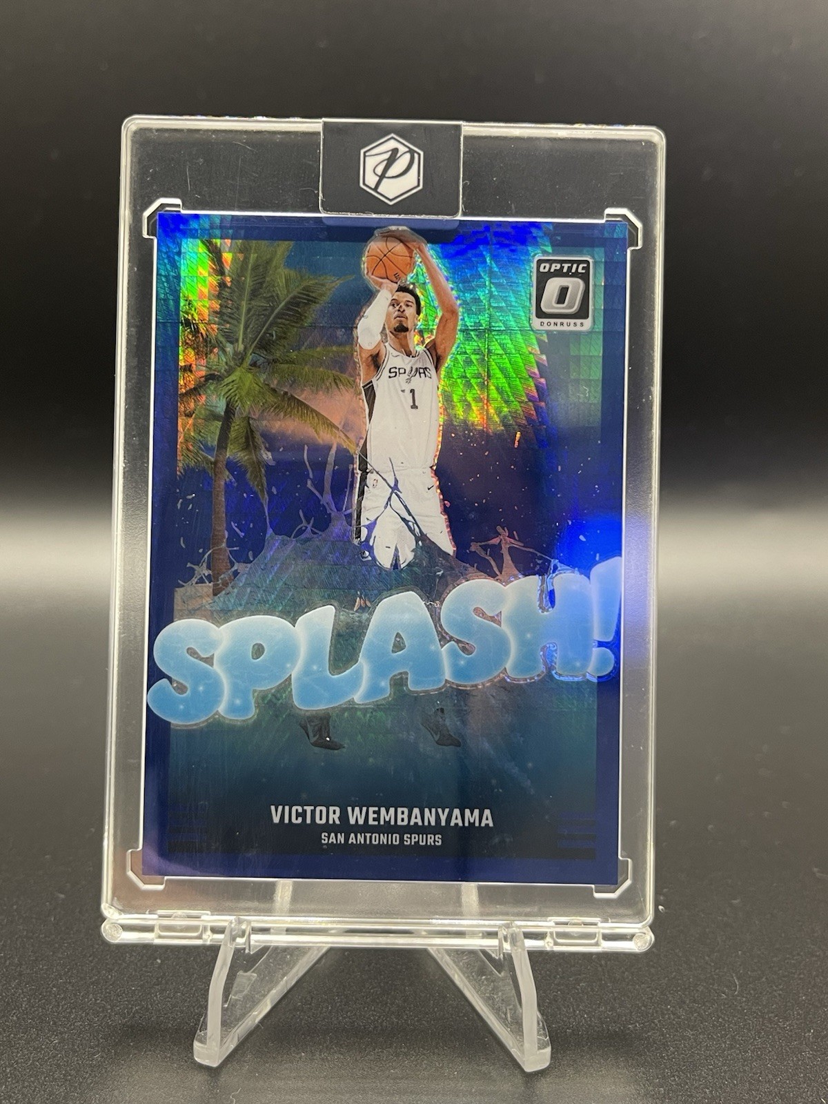 2024-25 Panini Donruss Optic Splash - Victor Wembanyama #4 Blue Hyper Prizm /175