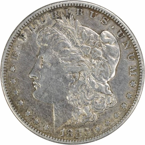 1883-S Morgan Silver Dollar EF Uncertified #212