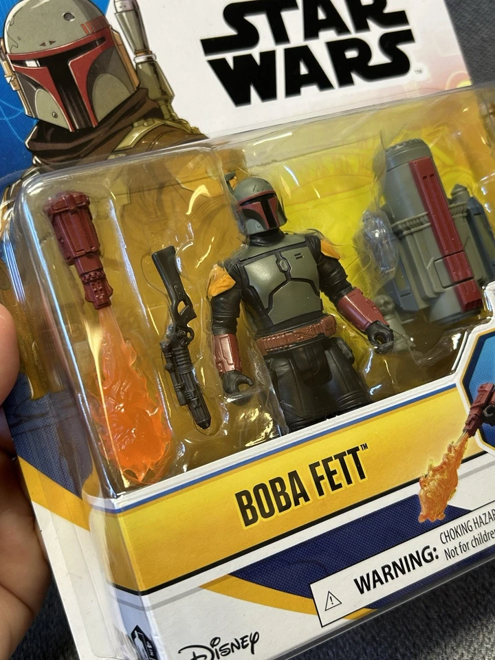 Figura de acción Star Wars Disney Boba Fett 4" Hasbro Epic Hero Series Foto 4 de 4