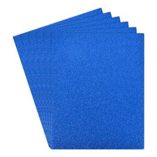 Glitter EVA Foam Sheets, for Cards - 11x8 Inch 2mm / Dark Blue / 6 Pcs