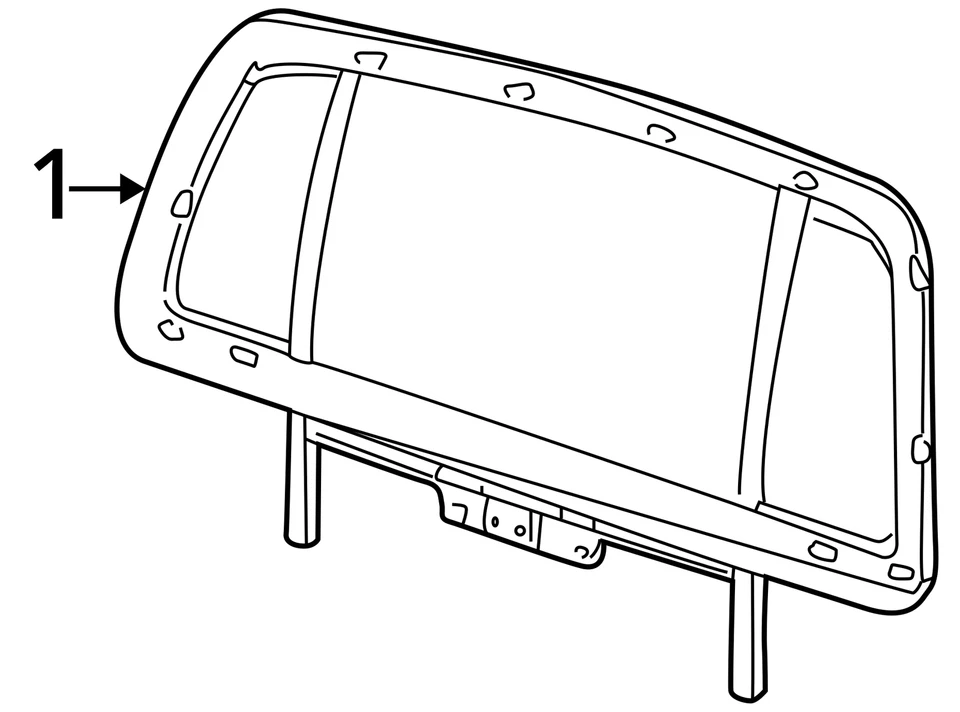 (LOCAL PICKUP ONLY) Back Glass Sport Trac Privacy Tint Assembly Fits 01-05 EXPLO Foto 4 de 4