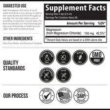 Liquid Magnesium  8 Oz - Ionic Magnesium Chloride, Highest  Fastest Absorpt...