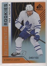 2018 SP Game Used Authentic Rookies Orange Rainbow 49/100 Par Lindholm #126 0g67