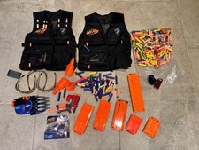 NERF  DART and  MAGAZINE bundle plus 2 tactical vests and goggles 