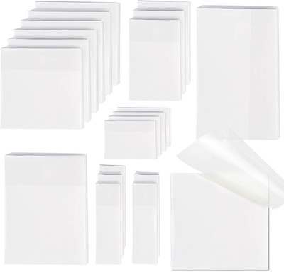 [1000 PCS] Transparent Sticky Notes, 6 Sizes Clear Sticky Notes Pads, Waterproof