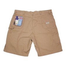 Wrangler Carpenter Loose Fit Shorts Sz 44 100 Cotton Natural Waist Tech Pocket