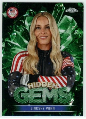 Lindsey Vonn 2026 Topps Chrome U.S. Winter Olympics Hidden Gems SSP HG-3