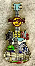 HARD ROCK CAFE BRUSSELS V20 CITY TEE GUITAR SERIES GRAND PLACE PIN # 910838