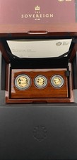 Cheapest Anywhere Online ! 2018 Gold Proof Sovereign Premium 3 Coin Set Boxed