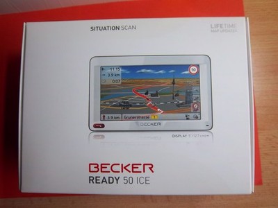 Becker READY 50 ICE 5'' Navy Set, 44 Länder,TMC, BT,Text  Schutztasche gebraucht