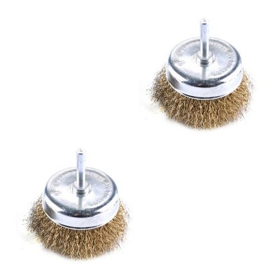 Set of 2 Runddrahtbürste Bohrmaschine Hochleistungs-Drahtbürste Drahtbürsten