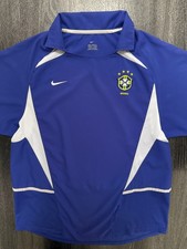 Original Nike Brazil 2002 Away Shirt Mens Large L