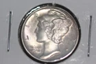 1944-D "FSB" Mercury Silver Dime CHOICE BU *High Mint Luster"