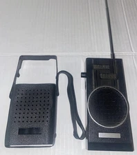 Replacemt For Parts Vintage Lamie Walkie Talkie Tested Works w Case 1960s Toy