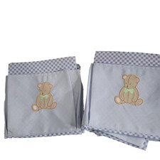 IKEA Nanig Baby Nursery 6pockets Wall Organizer Blue decor storage 27X19