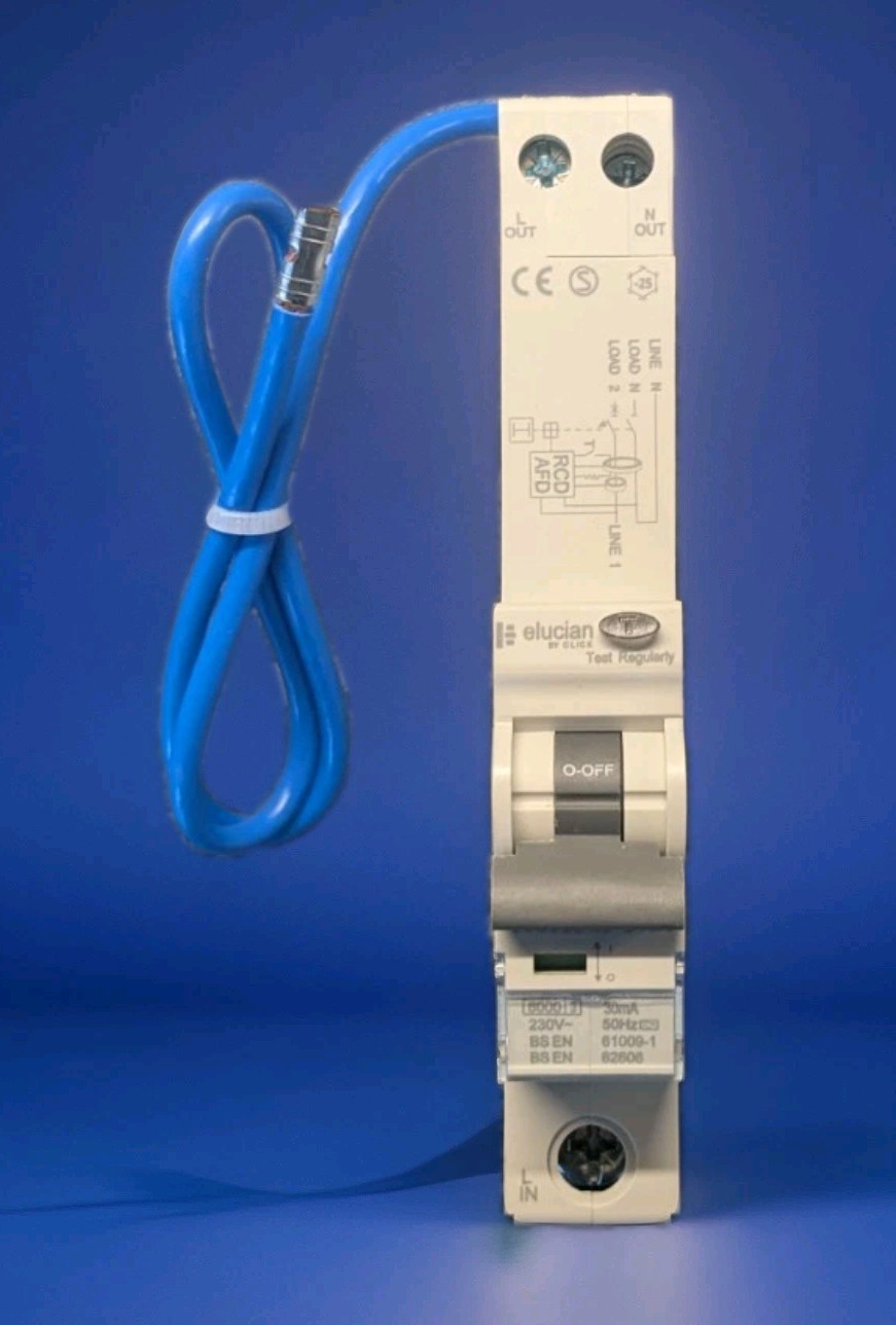 Elucian CU1AFDD40B 1P+N TRUE 6kA B CURVE 40A AFDD + RCBO 30mA TRIP TYPE A
