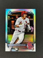2025 MATTHEW MIURA TOPPS BOWMAN DRAFT 1ST REFRACTOR #BDC-57 STL CARDINALS